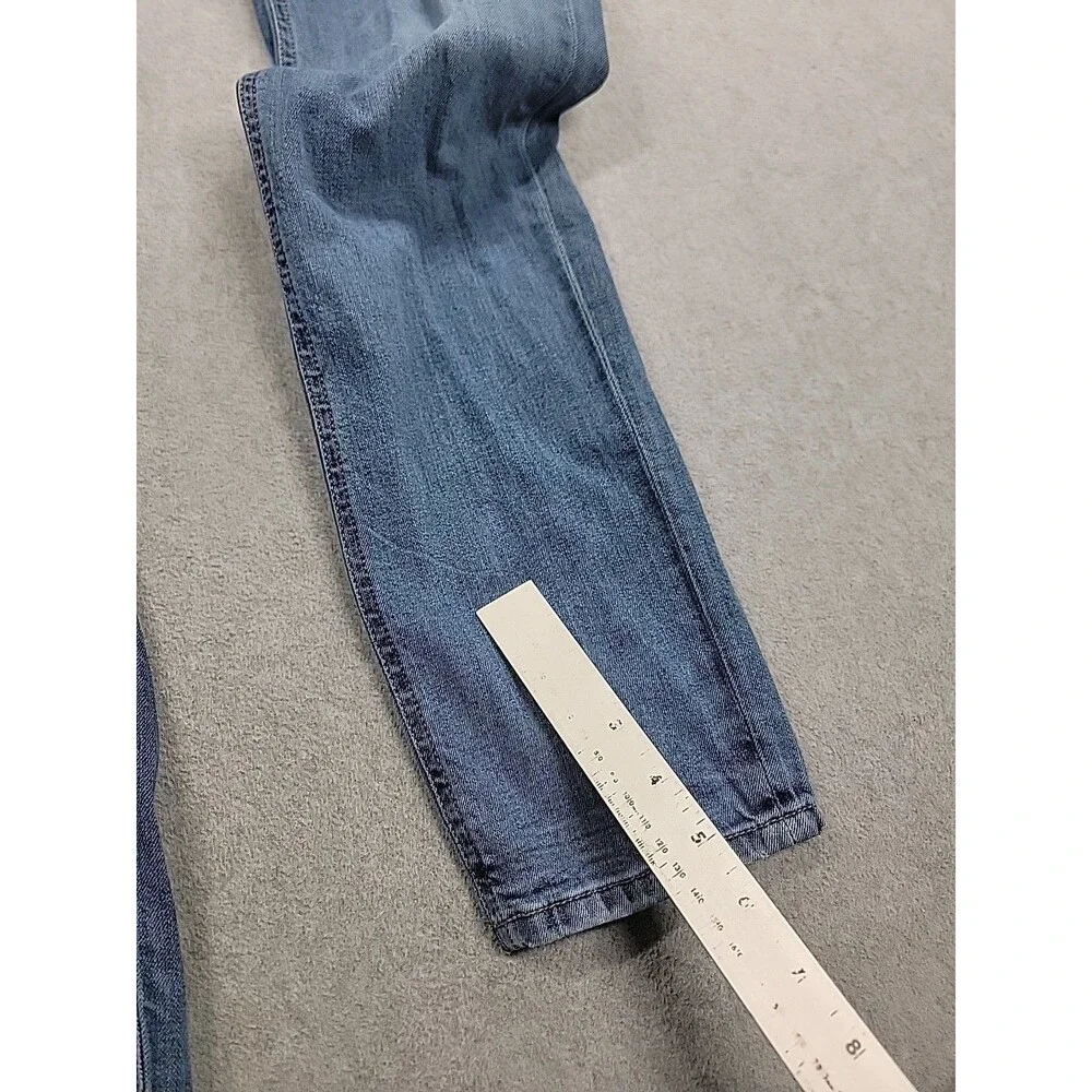 Diesel Jeans Straight Mens 30 29x32 Slim Skinny Sleenker Distressed Blue Stretch